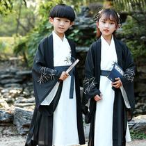 Parents and childrens Han clothing girls 2022 Spring and summer new Chinese style embroidered boys and boys class suit to perform the national