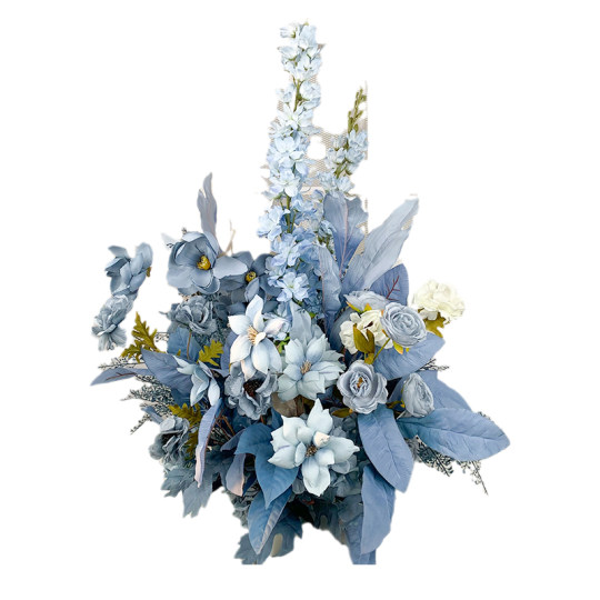 千代兰花排婚庆布置路引花装饰迎宾花花艺婚礼背景仿真绢花仿真花