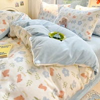 Blue Rabbit [толстый теплый молочный бархат, приятный для кожи и голый для сна]