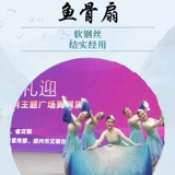 鱼骨扇子软骨扇潮起东方渐变色大扇子古典舞运动会表演出舞蹈道具