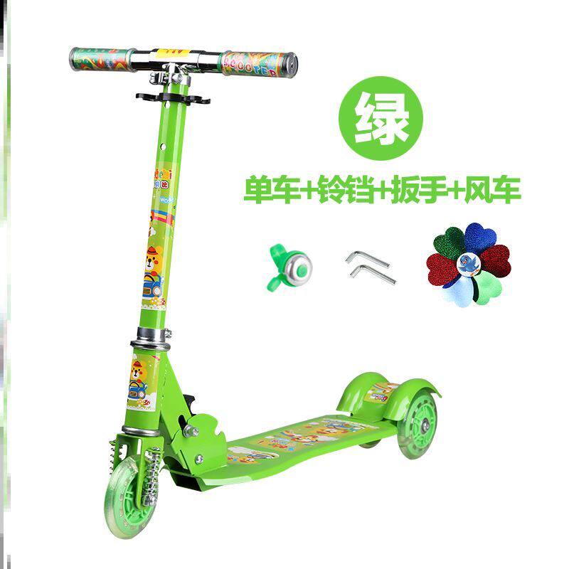 Children's scooter i can sit flash single-foot tricycle boy girl light small scooter flash wheel