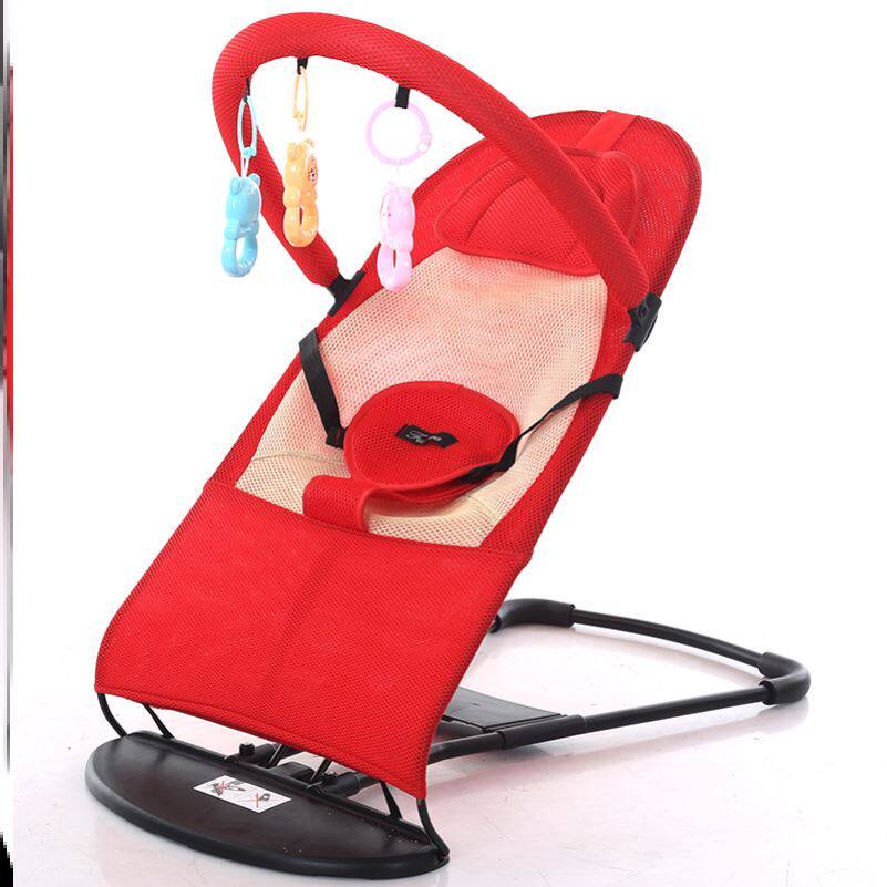 Draw the sleeping artifact baby embracing new mother tape lazy tape rocking chair folding 2 year old tide