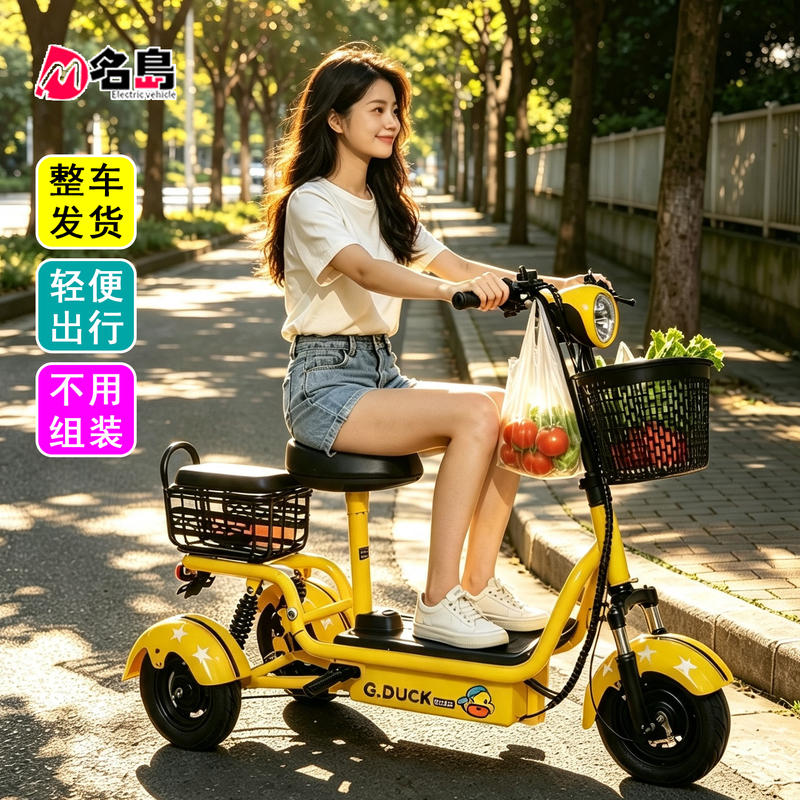 Electric Tricycle for Home Use, Small-Sized for Women, for Picking up Children, for the Elderly, Mini Folding Electric Vehicle Electric Tricycle for Home Use, Small-Sized for Women, for Picking up Children, for the Elderly, Mini Folding Electric Vehicle