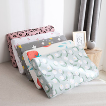 Summer cover is sinking the whole head is covered with cotton latex pillowcase single childrens student four-season pure cotton pillow