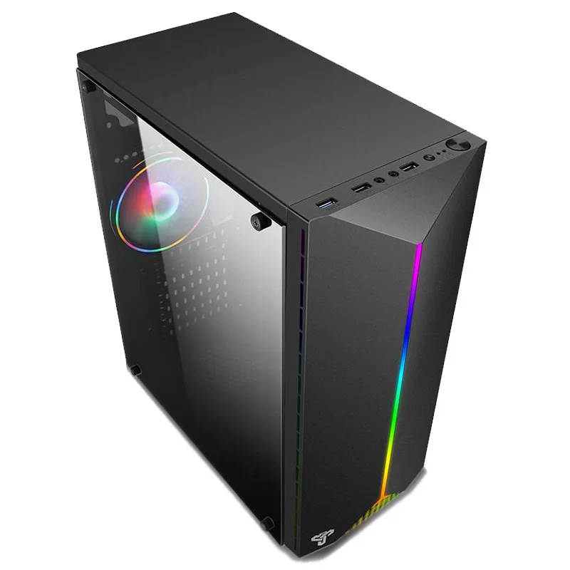Корпус компьютера 32*18*41 см ATX полностенная акриловая прозрачная лицом