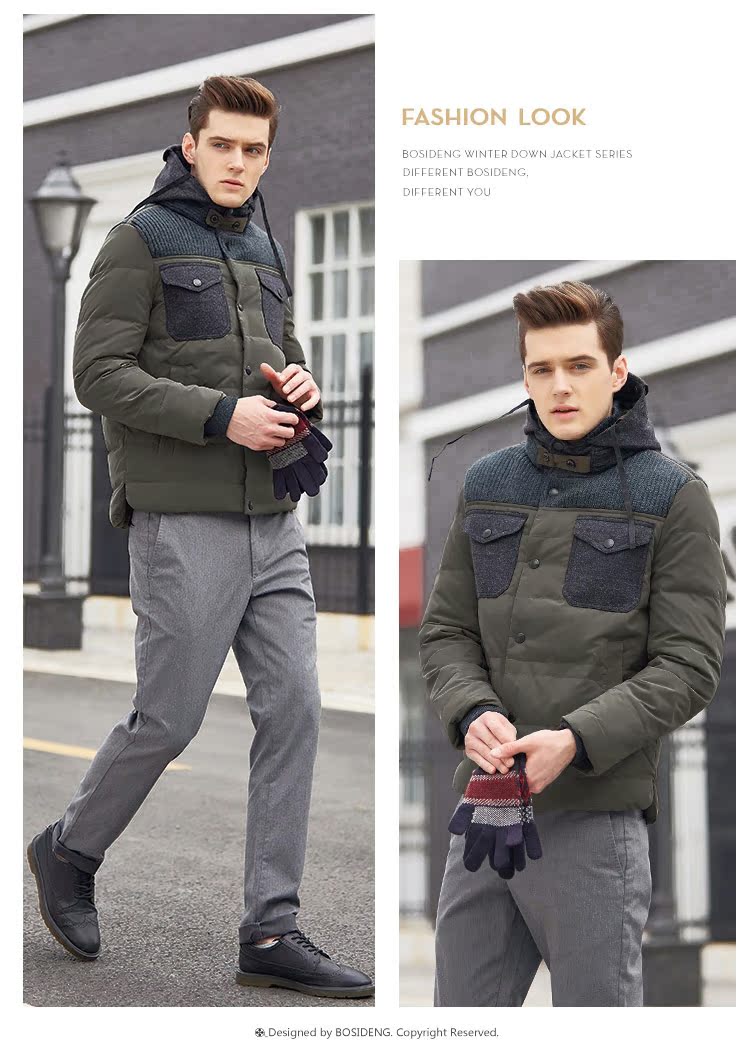Blouson homme BOSIDENG    - Ref 3120230 Image 27