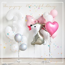 Cartoon Balloon Childrens Birthday Decorations Party Baby Cute Cartoon Animal Balloon Aluminum Film Scene Arrangement