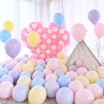 Net celebrity Macaron color balloon creative wedding wedding year-old childrens birthday party scene decoration supplies