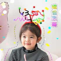 Headwear Birthday Hair Stirrup Netting Red 2021 New Broadside Adults Bursting Korea Ins Tide Gas Brief Spring Season