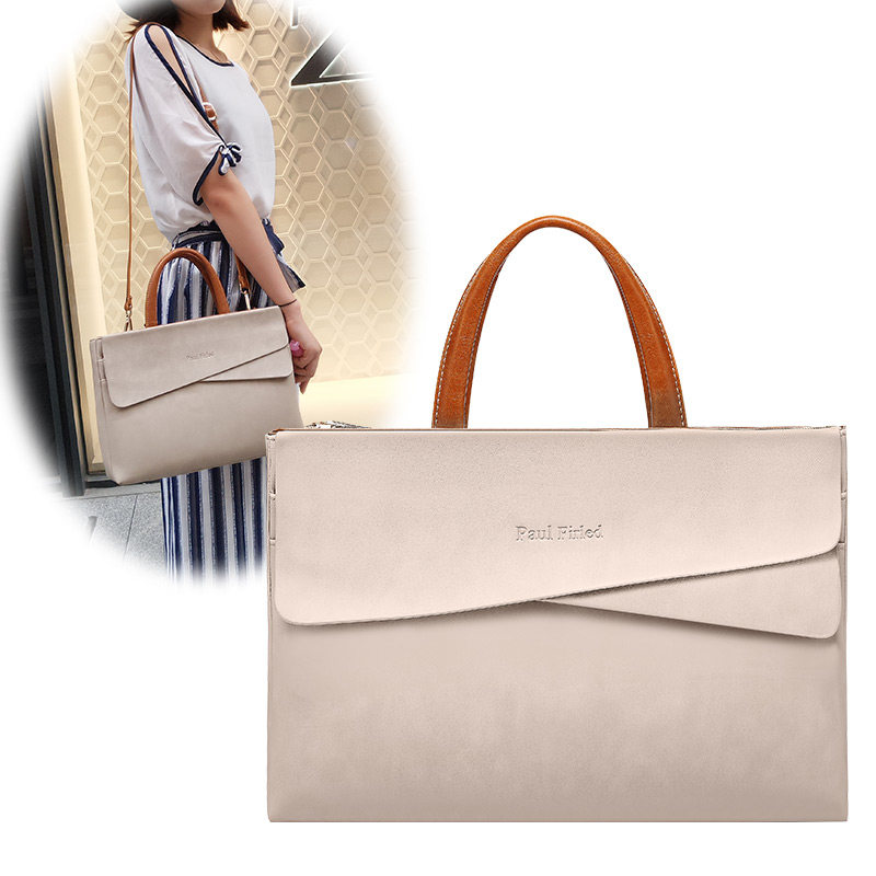 Notebook 13 leather computer bag female 14 inch handbag 16 suitable for Huawei Apple macbook Lenovo Xiaoxin 5