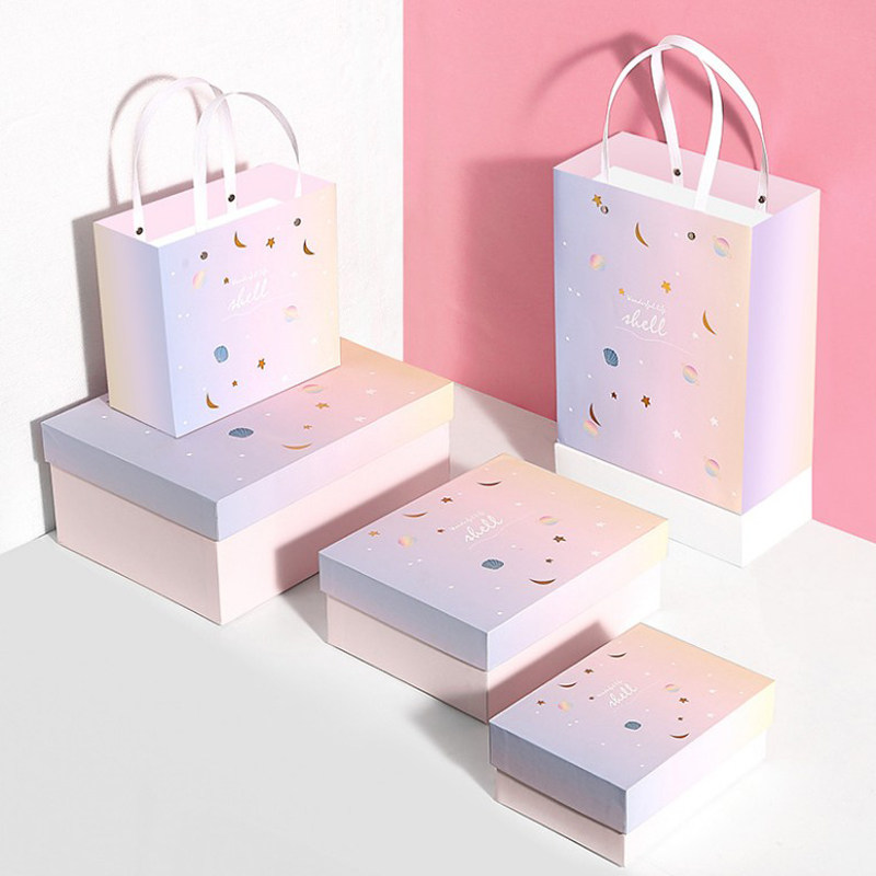 Gift Box Packaging Empty Box Ins Wind Fantasy Girl Heart Lipstick Perfume Birthday Gift Box Exquisite High-end Gift