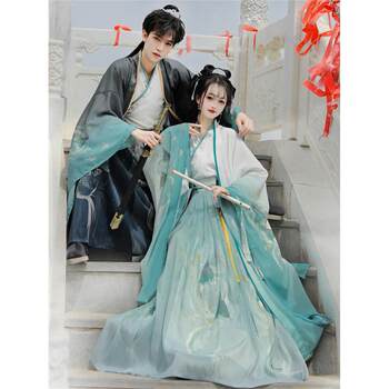 Authentic original jin-made couple's hanfu