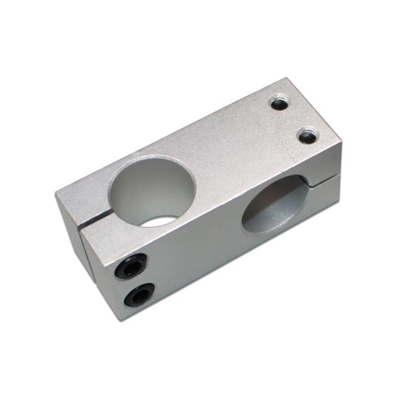 Optical axis Cross clamp strut support steel tube cross connection block connecting piece double hole pipe clamp round stick aluminium alloy