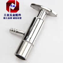 Juncheng 304 316 Stainless Steel Quick Install Sampling Valve Hygienic Chuck Sampling Valve Screw Button Welding