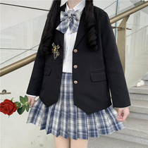 JK uniform blazer spring new school for plaid skirt genuine original college style suit three-piece set women