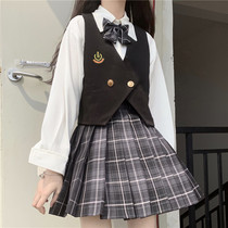 Japanese JK Uniform Academy style new versatile suit vest 2021 new womens outer wear small vest design sense