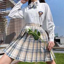 Japanese school for the New Year plaid skirt set jk original uniform autumn winter genuine full set pleated skirt school uniform for female students