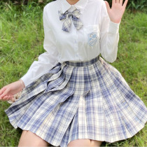 jk uniform early spring suit two-piece foreign-school shirt gentle knife rabbit sew a full set of a-shaped skirt