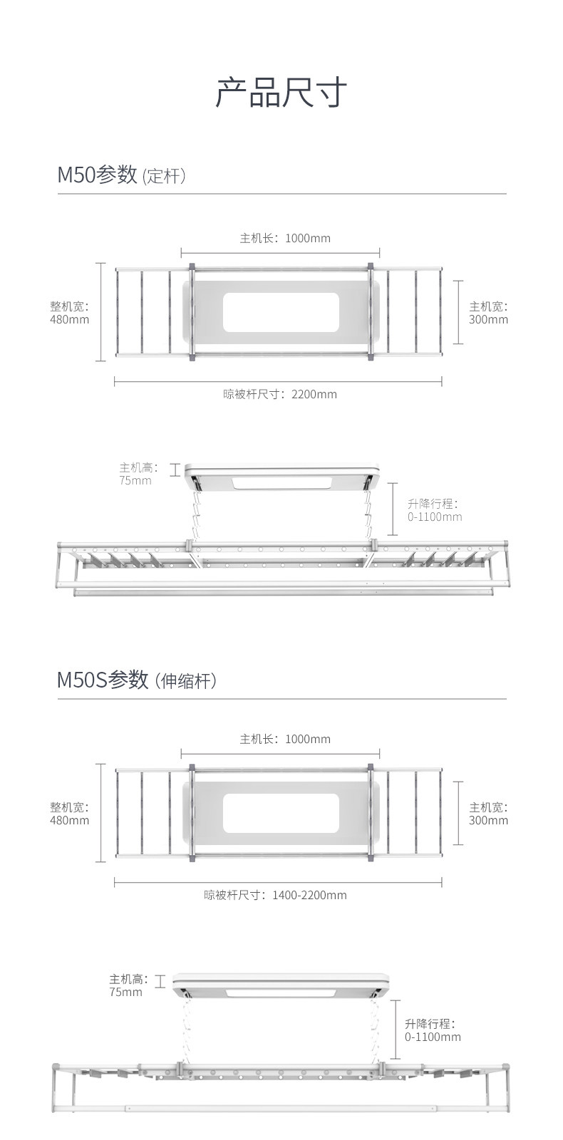 Mr.Bond 邦先生 M50 智能电动晾衣架 图22