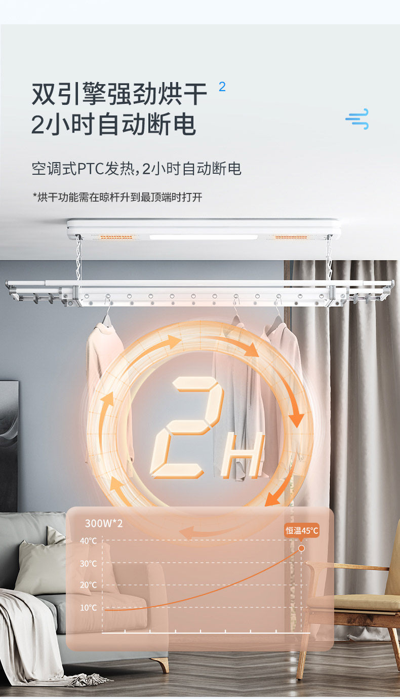Mr.Bond 邦先生 M50 智能电动晾衣架 图6