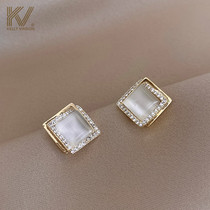 High-end sense earrings simple temperament women exquisite small sterling silver earrings 2021 new trendy retro earrings fairy