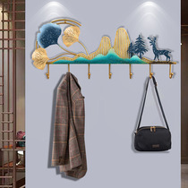 Wall decoration adhesive hook bedroom door rear entrance door creative iron key bag clothes hanger decoration