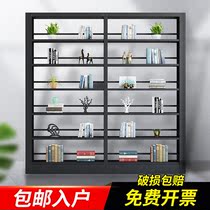  Library bookshelf School reading room special steel single-sided household childrens books bookcase double-sided data rack