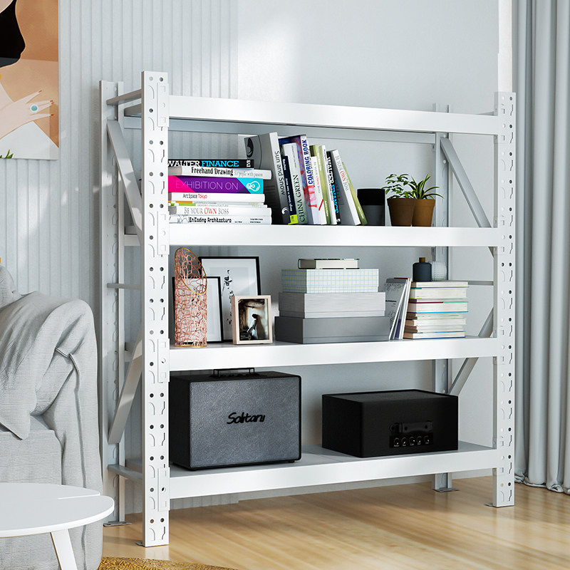 Storage Warehouse Shelf Shelving Shelf Multilayer Home Heavy Iron Frame Balcony Shelf Supermarket Express Goods Shelf