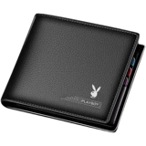 Playboy, короткий бумажник, кожаная сумка, тонкий кошелек, из натуральной кожи, подходит для студента