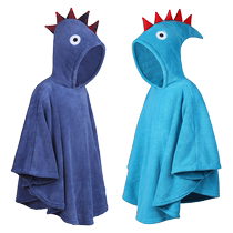 儿童浴巾斗篷浴袍男童小孩宝宝游泳洗澡可穿带帽比棉吸水专用大童