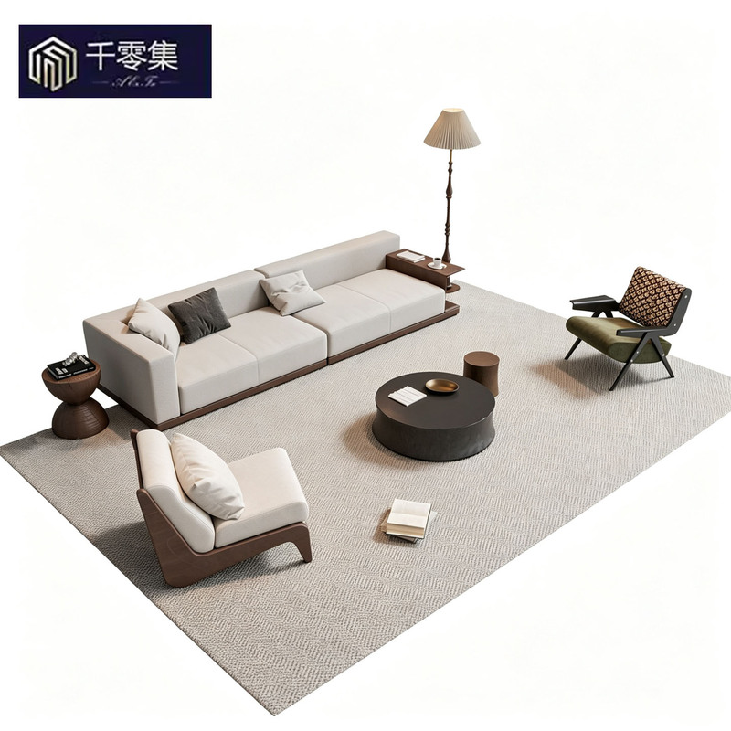 Light Luxury Sofa Set for Sales Offices, Hotel Lobby Reception, and Office Rest Areas
