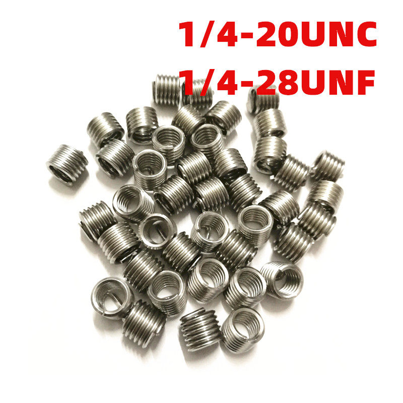 304 stainless steel Inlet with US-made steel wire screw cover spring braces 1 4-20UNC 1 4-28UNF-Taobao