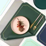 Китай Ветром Руйи Пном Пенх Кожаная подушка высокий вес западной подушки для еды простая водонепроницаемая подушка круглого стола