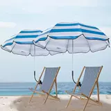 Горячий пляжный стул для взрослых, синие и белые полосатые зажимы, зонтик для кемпинга, задний стул, зондот, зон