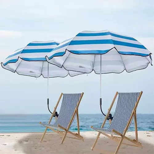 Горячий пляжный стул для взрослых, синие и белые полосатые зажимы, зонтик для кемпинга, задний стул, зондот, зон