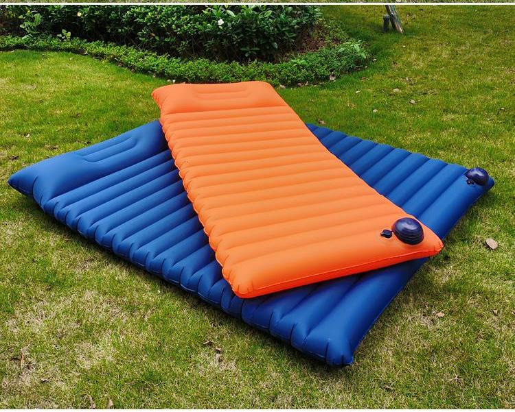 Spot inflatable TPU mat outdoor camping thickened single double mattress portable without pump camping equipment
