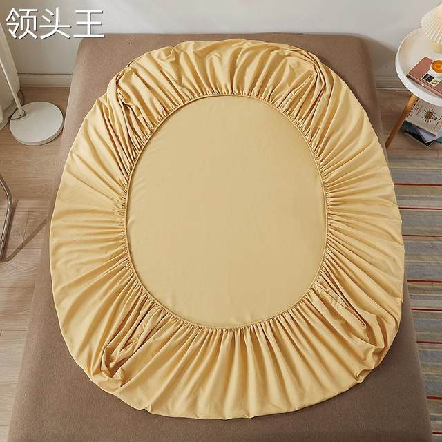 ຜ້າຝ້າຍບໍລິສຸດ brushed fitted sheet single piece brushed protective cover mattress dustproof cover sheet bed cover anti-slip bed cover