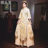 Традиционный свадебный наряд Сюхэ, свадебное платье, цвета шампанского