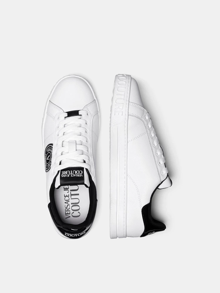 Белые кроссовки в стиле casual для мужчин Versace Jeans Couture