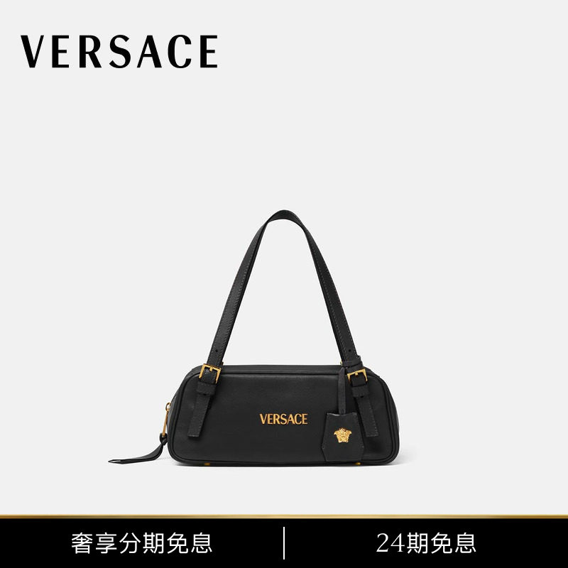 [24 Installments Interest-Free] Versace/Versace Women's Versace Tag Bowling Shoulder Bag