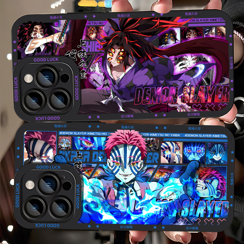 Demon Slayer Merchandise: Twelve Demons of the Moon, Inosuke Hashibira, Rengoku Kyoujurou, Tomioka Giyuu, Mobile Phone Case Suitable for Apple iPhone 16, Oppo Find X8 Pro, Eagle Eye, Vivo Iqoo Neo9, Huawei P60