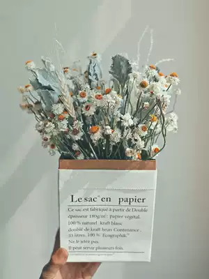 ins immortal dry bouquet sunflower starry natural flower air-dried small Daisy diy material living room ornaments