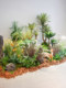 Simulated Green Plant Landscaping Combination, Large Indoor Landscape Window Display, Artificial Plants, Fake Trees, Grass Clusters, Floor-Standing Decorations