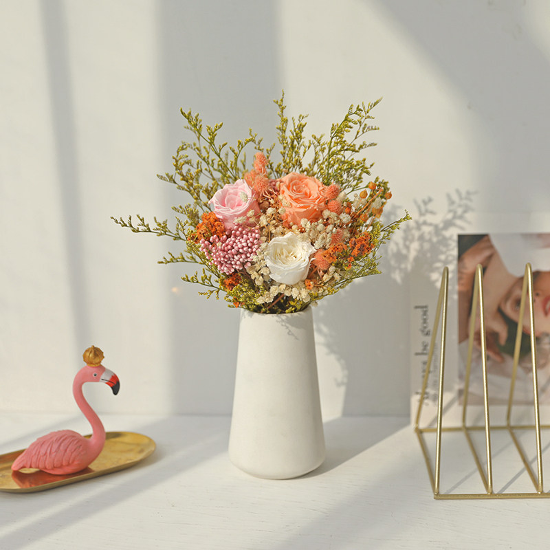 Immortal flowers real flowers natural net red bouquet high-grade dried flowers full of stars light luxury living room decoration ornaments home furnishings