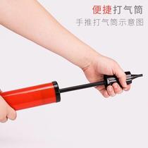 Red Macaron Inflator Hand Push Balloon Inflator Pump Inflator Balloon Tool Household Style Hot Style