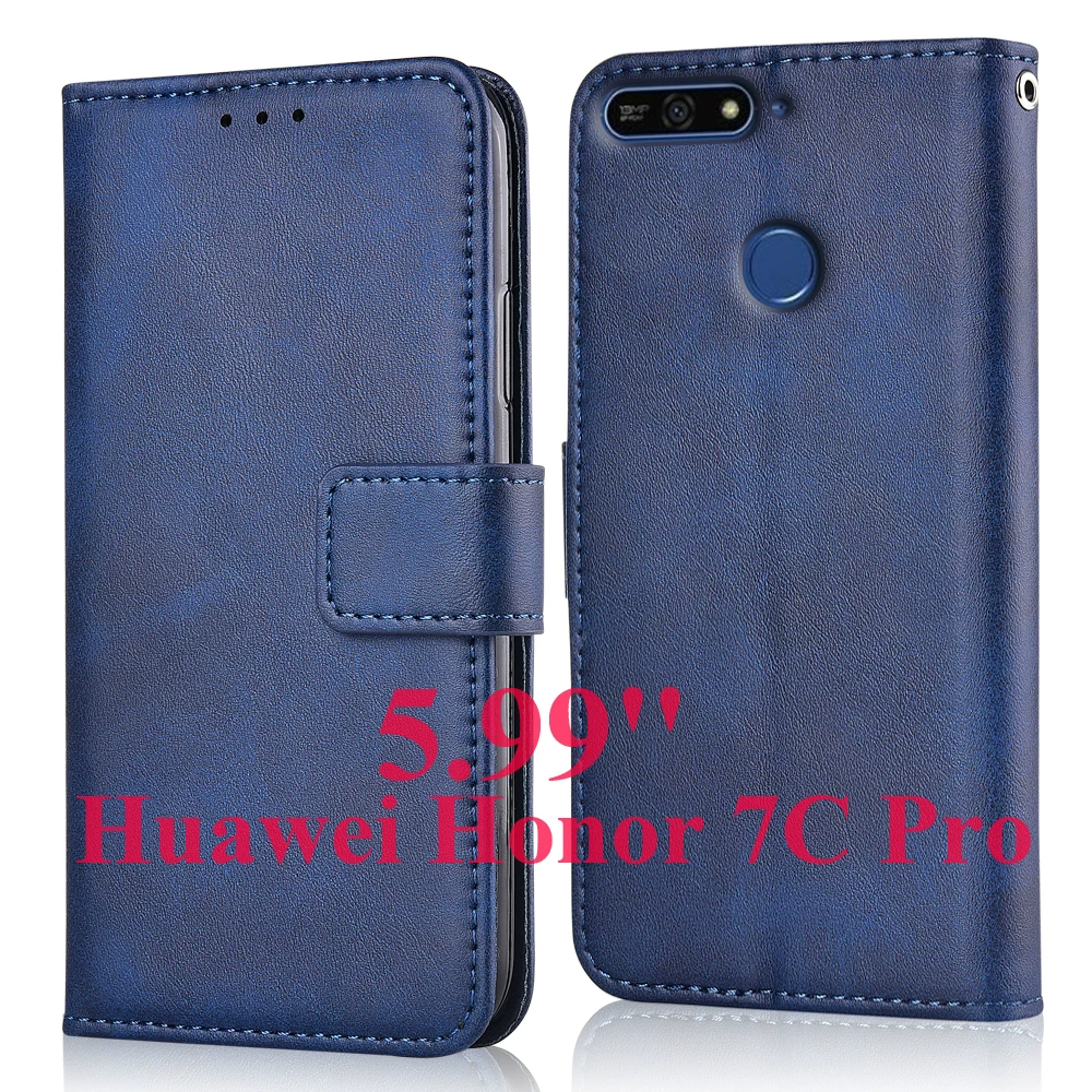 Чехол-книжка кожаный для Huawei 7A 7 A Flip Wallet For Honor 7A 7
