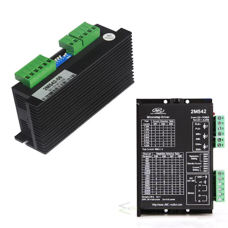[Драйвер Microstep на 2 фазы 2M542-06 1.0-4.2A 24-50VDC совместим с 57 м]
