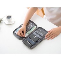 Travel abroad to Dubai Thailand Bali men and women multifunctional portable passport bag travel supplies