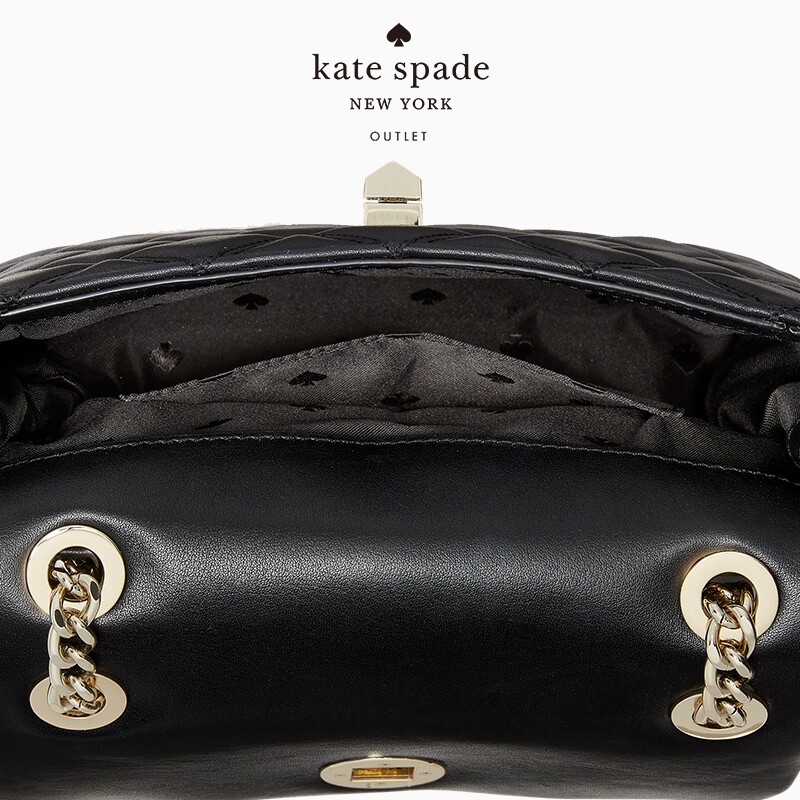 Kate Spade 凯特·丝蓓 Natalia 小号旋锁翻盖链条单肩包 3.5折9.98 海淘转运到手约￥820 天猫￥1888