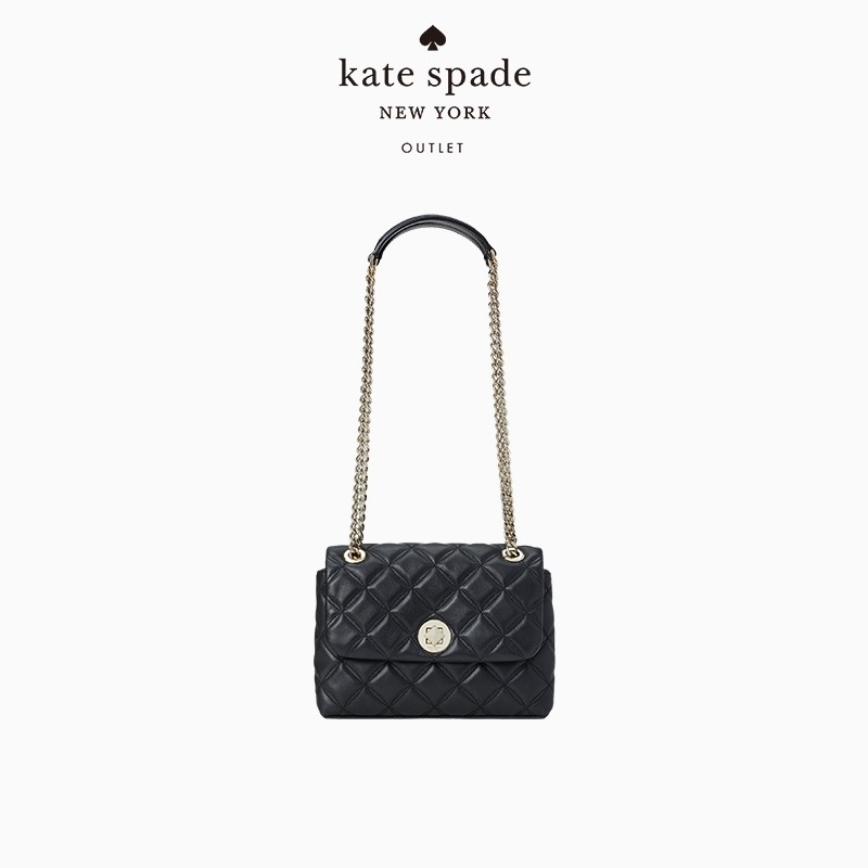 Kate Spade 凯特·丝蓓 Natalia 小号旋锁翻盖链条单肩包 3.5折9.98 海淘转运到手约￥820 天猫￥1888